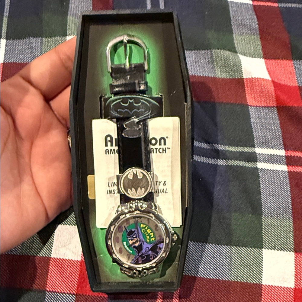 Vintage Batman Themed Black Watch